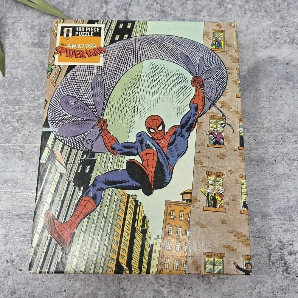 NEW Vintage 1988 The Amazing Spiderman 100 Piece Puzzle Marvel